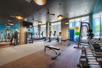 Equipped fitness center